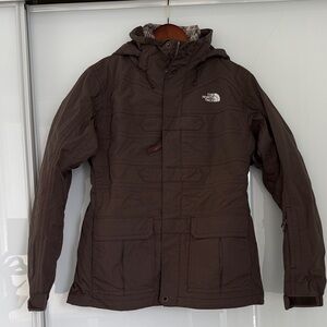 Women’s Hooded Winter Jacket — Brown